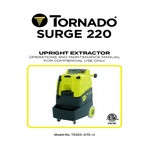 Tornado Surge 220 TE200-G15-U Corded Carpet Extractor - 15 Gallon Tornado Surge 220 TE200-G15-U Corded Carpet Extractor - 15 Gallon