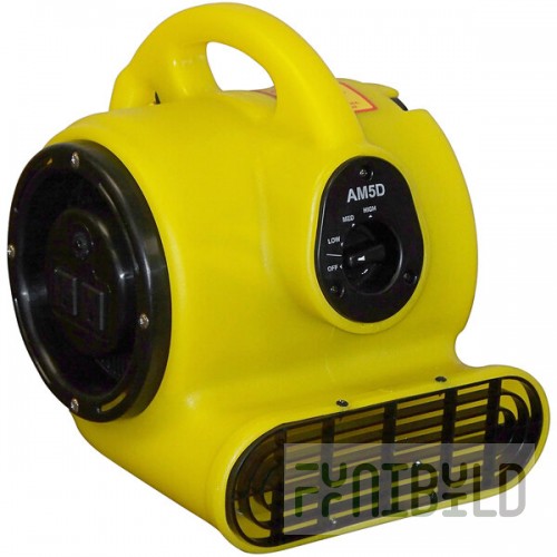 Bissell Commercial AM5D Yellow 3-Speed Mini Air Mover - 1/5 HP