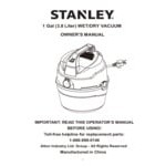 Stanley SL18101P-1H 1 Gallon 1 1/2 Peak hp Wall-Mount Wet / Dry Vacuum with Tool Kit - 120V, 1 Phase Stanley SL18101P-1H 1 Gallon 1 1/2 Peak hp Wall-Mount Wet / Dry Vacuum with Tool Kit - 120V, 1 Phase