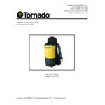 Tornado Roam 93016B-1 6 Qt. Cordless Backpack Vacuum with HEPA Filtration and Charger (No Battery)