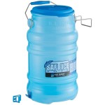 San Jamar Saf-T-Ice 6 Gallon Polypropylene Ice Tote with Lid and Hanging Bracket