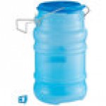 San Jamar Saf-T-Ice 6 Gallon Polypropylene Ice Tote with Lid and Hanging Bracket