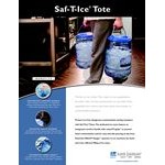San Jamar Saf-T-Ice 6 Gallon Polypropylene Ice Tote with Lid and Hanging Bracket