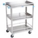 Lakeside 316 Stainless Steel Three Shelf Utility Cart - 27 1/2 Lakeside 316 Stainless Steel Three Shelf Utility Cart - 27 1/2