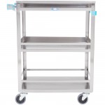 Lakeside 316 Stainless Steel Three Shelf Utility Cart - 27 1/2 Lakeside 316 Stainless Steel Three Shelf Utility Cart - 27 1/2