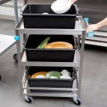 Lakeside 316 Stainless Steel Three Shelf Utility Cart - 27 1/2 Lakeside 316 Stainless Steel Three Shelf Utility Cart - 27 1/2