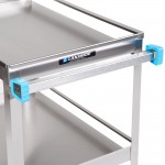 Lakeside 316 Stainless Steel Three Shelf Utility Cart - 27 1/2 Lakeside 316 Stainless Steel Three Shelf Utility Cart - 27 1/2