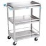 Lakeside 316 Stainless Steel Three Shelf Utility Cart - 27 1/2 Lakeside 316 Stainless Steel Three Shelf Utility Cart - 27 1/2
