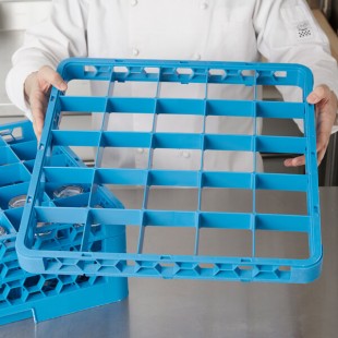 Carlisle RE2514 OptiClean 25 Compartment Glass Rack Extender Carlisle RE2514 OptiClean 25 Compartment Glass Rack Extender