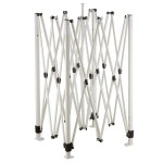 Backyard Pro Courtyard Series 10' x 10' Blue Straight Leg Regular-Duty Steel Instant Pop-Up Canopy Tent
