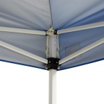 Backyard Pro Courtyard Series 10' x 10' Blue Straight Leg Regular-Duty Steel Instant Pop-Up Canopy Tent