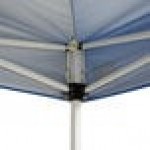 Backyard Pro Courtyard Series 10' x 10' Blue Straight Leg Regular-Duty Steel Instant Pop-Up Canopy Tent