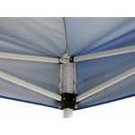 Backyard Pro Courtyard Series 10' x 10' Blue Straight Leg Regular-Duty Steel Instant Pop-Up Canopy Tent