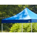 Backyard Pro Courtyard Series 10' x 10' Blue Straight Leg Regular-Duty Steel Instant Pop-Up Canopy Tent