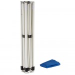 Backyard Pro Courtyard Series 10' x 10' Blue Straight Leg Regular-Duty Steel Instant Pop-Up Canopy Tent