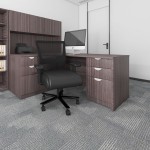 Boss Black Mesh / LeatherPlus High-Back Heavy-Duty Executive Chair with Adjustable T-Arms