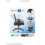 Boss Black Mesh / LeatherPlus High-Back Heavy-Duty Executive Chair with Adjustable T-Arms