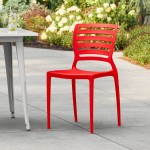 Lancaster Table & Seating Sol Buoy Red Resin Side Chair
