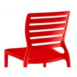 Lancaster Table & Seating Sol Buoy Red Resin Side Chair