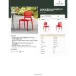 Lancaster Table & Seating Sol Buoy Red Resin Side Chair