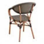 Lancaster Table & Seating Bistro Brown Teslin Outdoor Arm Chair Lancaster Table & Seating Bistro Brown Teslin Outdoor Arm Chair