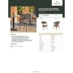 Lancaster Table & Seating Bistro Brown Teslin Outdoor Arm Chair Lancaster Table & Seating Bistro Brown Teslin Outdoor Arm Chair