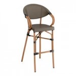 Lancaster Table & Seating Bistro Brown Teslin Outdoor Arm Chair Lancaster Table & Seating Bistro Brown Teslin Outdoor Arm Chair