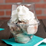 Fabri-Kal Indulge DLDE16/24TNH Clear Tall Dome PET Lid for 5 oz., 8 oz., and 12 oz. Sundae Cups - No Hole - 1,008/Case