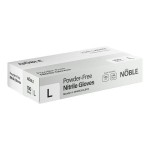 Noble Nitrile White All Purpose Powder-Free 3 Mil Thick Textured Gloves - Large - 1,000/Case Noble Nitrile White All Purpose Powder-Free 3 Mil Thick Textured Gloves - Large - 1,000/Case