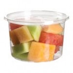 Eco-Products Veridian 16 oz. Compostable Round Green PLA Plastic Deli Container - 500/Case