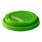 Eco-Products Veridian 16 oz. Compostable Round Green PLA Plastic Deli Container - 500/Case