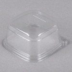 Placon 12 oz. Square Recycled PET Deli Container - 400/Case