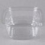 Placon 12 oz. Square Recycled PET Deli Container - 400/Case