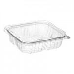 Choice TamperSafe 16 oz. Tamper-Resistant, Tamper-Evident Clear PET Plastic Bowl with Hinged Dome Lid - 240/Case Choice TamperSafe 16 oz. Tamper-Resistant, Tamper-Evident Clear PET Plastic Bowl with Hinged Dome Lid - 240/Case