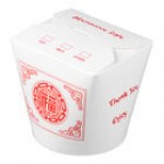 Fold-Pak SmartServ 26SSPRINTM Printed Chinese / Asian 26 oz. Microwavable Paper Take-Out Container - 500/Case