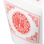 Fold-Pak SmartServ 26SSPRINTM Printed Chinese / Asian 26 oz. Microwavable Paper Take-Out Container - 500/Case