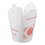 Fold-Pak SmartServ 26SSPRINTM Printed Chinese / Asian 26 oz. Microwavable Paper Take-Out Container - 500/Case