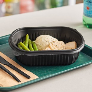 Pactiv MealMaster 32 oz. Black Rectangle Container - 252/Case Pactiv MealMaster 32 oz. Black Rectangle Container - 252/Case