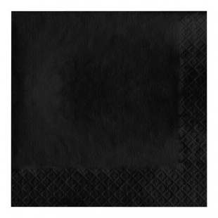 Creative Converting 58134B Black Velvet 3-Ply 1/4 Fold Luncheon Napkin - 50/Pack Creative Converting 58134B Black Velvet 3-Ply 1/4 Fold Luncheon Napkin - 50/Pack