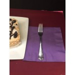 Creative Converting 58134B Black Velvet 3-Ply 1/4 Fold Luncheon Napkin - 50/Pack