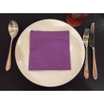 Creative Converting 58134B Black Velvet 3-Ply 1/4 Fold Luncheon Napkin - 50/Pack