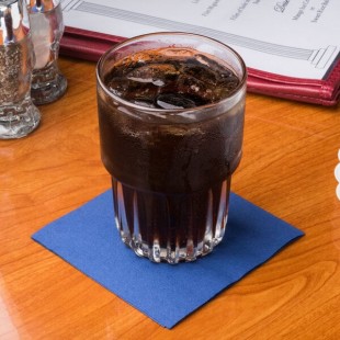 Hoffmaster Navy Blue Beverage / Cocktail Napkin - 1,000/Case