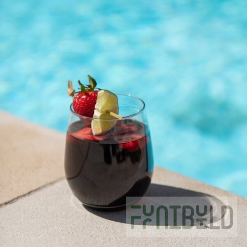Tossware POP 14 oz. Customizable Plastic Vino Glass - 252/Case