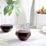 Posh Setting 12 oz. Clear Plastic Stemless Diamond Wine Glass - 48/Case