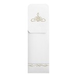 Dinex White Paper Cutlery Caddy with Napkin - 600/Case Dinex White Paper Cutlery Caddy with Napkin - 600/Case