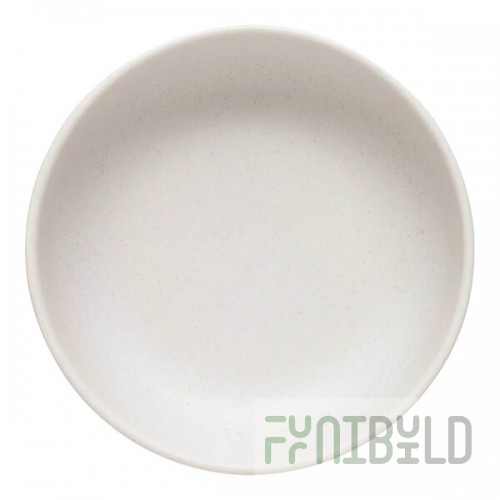 Libbey Driftstone 17 oz. Driftwood Satin Matte Porcelain Low Bowl - Sample
