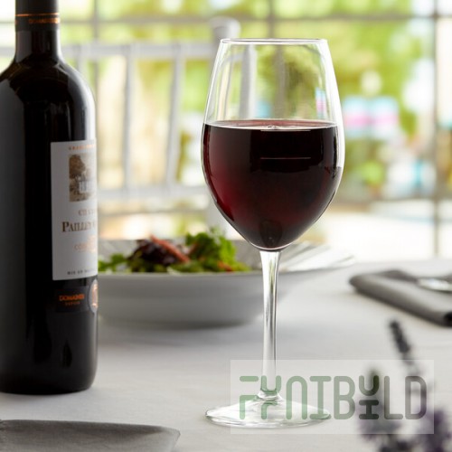 Libbey Vina 17 oz. Tall Wine Glass with Pour Lines - Sample