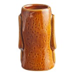 Acopa 2.5 oz. Brown Ceramic Tiki Mug / Shot Glass - Sample Acopa 2.5 oz. Brown Ceramic Tiki Mug / Shot Glass - Sample