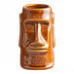 Acopa 2.5 oz. Brown Ceramic Tiki Mug / Shot Glass - Sample Acopa 2.5 oz. Brown Ceramic Tiki Mug / Shot Glass - Sample