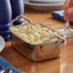Vollrath 59770 17.5 oz. Rectangular Mini Stainless Steel Roasting Pan with Handles